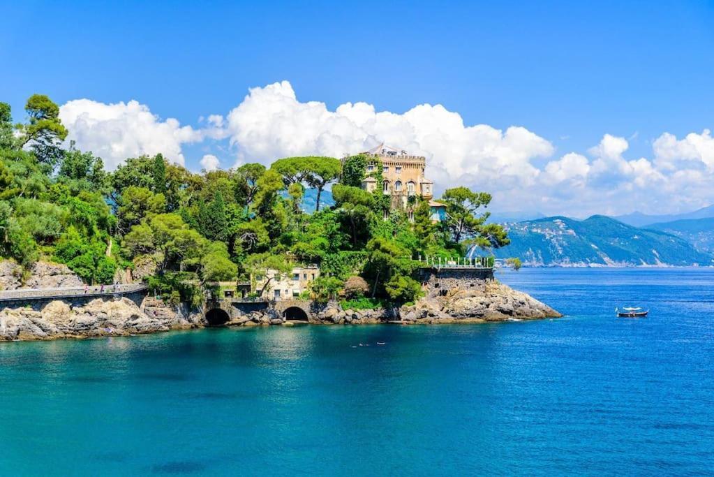 Portofino - Appartamento Vista Mare - Rooftop Terrazzo - In Centro Citta - Free Wifi Rapallo Eksteriør bilde